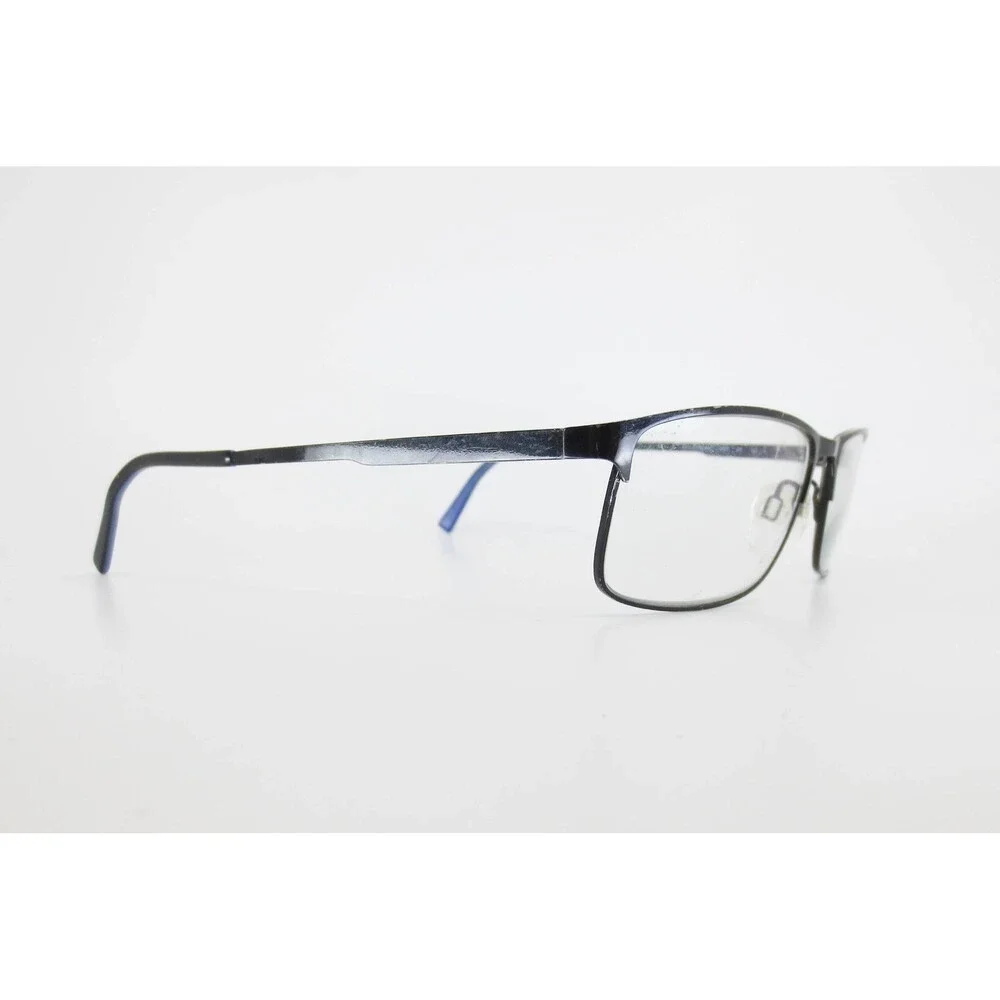 Shaquille O'Neal Signature Zyloware 021 Black Rectangular Metal Eyeglass Frames